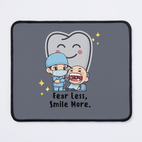 Item preview, Fear Less, Smile More Cute Pediatric Dentist Design designed and sold by AhmadAnnaPrints.