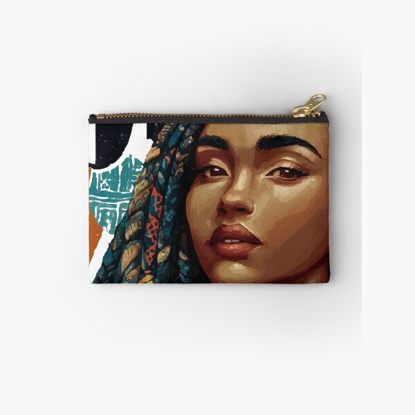 Item preview, Black Archivist Tribal Native Woman Colorful Hair design designed and sold by RichardRags.