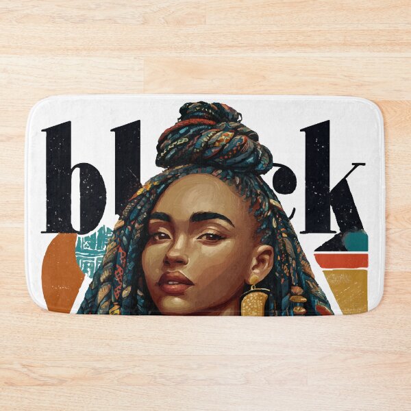 Item preview, Black Archivist Tribal Native Woman Colorful Hair design designed and sold by RichardRags.