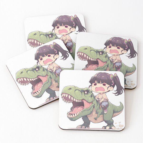 Item preview, Kanao Tsuyuri Demon Slayer Green Chibi Dinosaur Surprise designed and sold by Dashsopaner.
