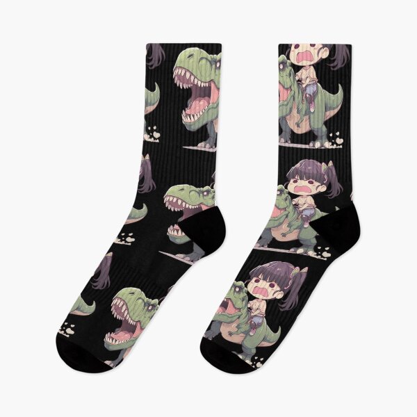 Item preview, Kanao Tsuyuri Demon Slayer Green Chibi Dinosaur Surprise designed and sold by Dashsopaner.