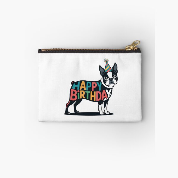 Aperçu de l'œuvre Silhouette d'anniversaire de Boston Terrier créée et vendue par TheAnimalZ00.