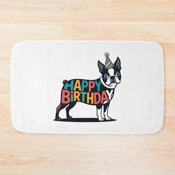 Item preview, Boston Terrier Birthday Silhouette designed and sold by TheAnimalZ00.