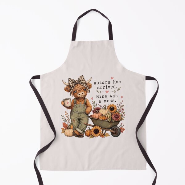 Item preview, Autumn Has Arrived Mine Was A Mess Funny Highland Cow Fall Pumpkin designed and sold by mari-kayden.