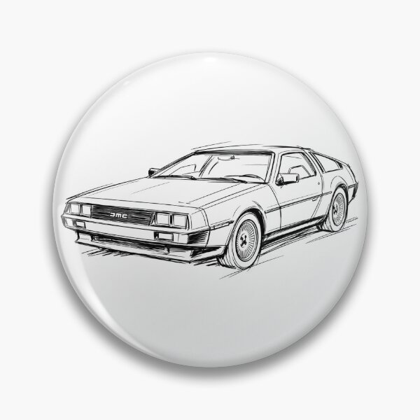 Item preview, DeLorean DMC‑12 Sketch — Stainless Steel Legend designed and sold by Automotive Art by Greg.