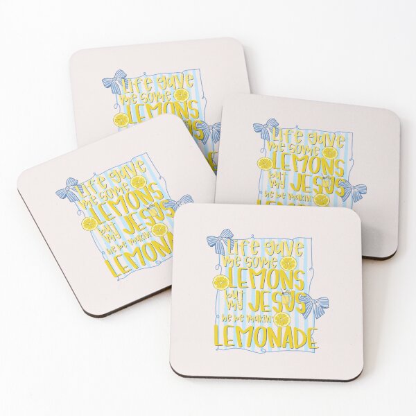 Item preview, Life Gave Me Some Lemons But My Jesus He Be Makin' Lemonade Christian Quote designed and sold by mari-kayden.