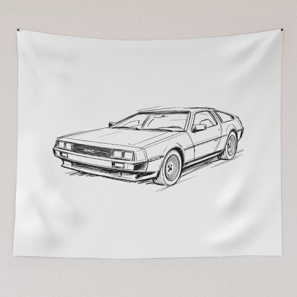 Item preview, DeLorean DMC‑12 Sketch — Stainless Steel Legend designed and sold by Automotive Art by Greg.