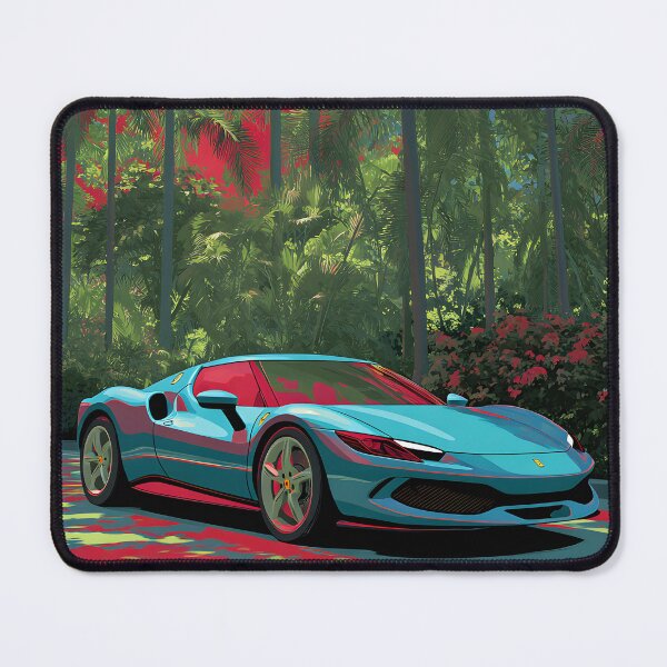 Item preview, Ferrari 296 GTB Modern Exotic Pop Art Car Poster designed and sold by AutoPopStudio.
