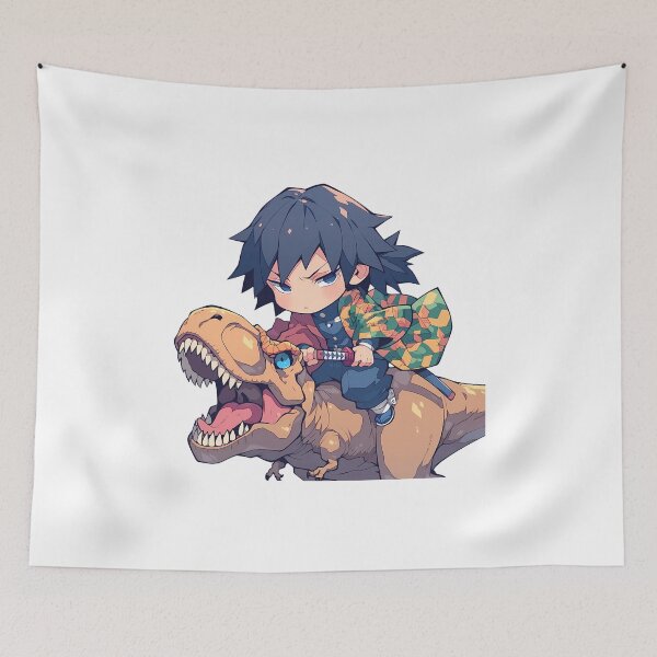 Item preview, Giyu Tomioka Demon Slayer Chibi Dinosaur Adventure designed and sold by Dashsopaner.