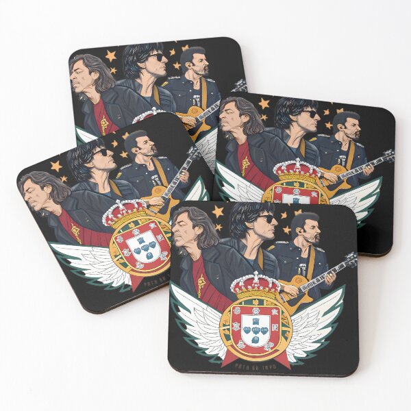 Item preview, Xutos Pontaps Portuguese Rock Band Tribute Iconic Rock Music Design designed and sold by RetroArtCanvas.