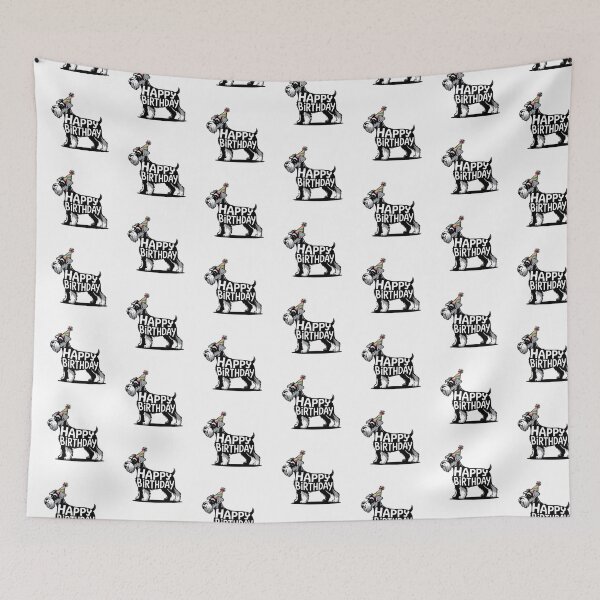 Item preview, Miniature Schnauzer Happy Birthday Silhouette designed and sold by TheAnimalZ00.