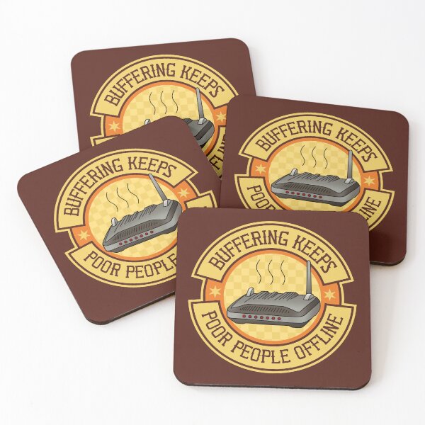 Item preview, Buffering Keeps Poor People Offline designed and sold by Picket Club.