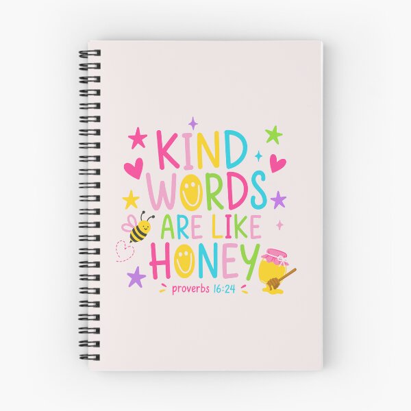 Item preview, Kind Words Are Like Honey Proverbs 16:24 Christian Bible Verse designed and sold by mari-kayden.