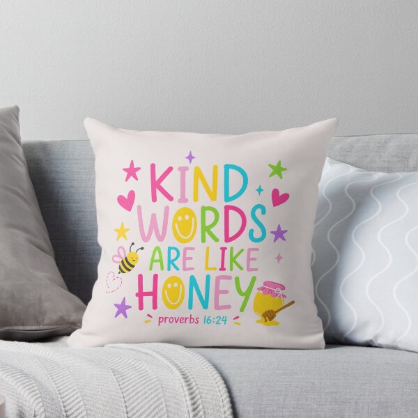 Item preview, Kind Words Are Like Honey Proverbs 16:24 Christian Bible Verse designed and sold by mari-kayden.