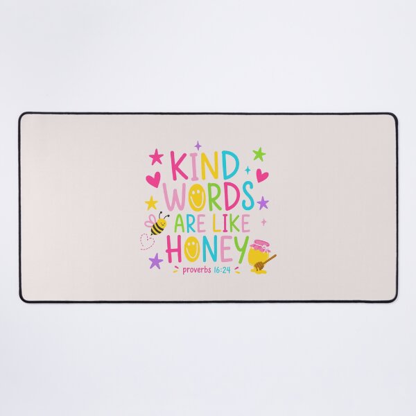 Item preview, Kind Words Are Like Honey Proverbs 16:24 Christian Bible Verse designed and sold by mari-kayden.