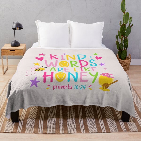Item preview, Kind Words Are Like Honey Proverbs 16:24 Christian Bible Verse designed and sold by mari-kayden.
