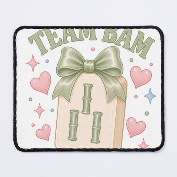 Item preview, Team Bam Mahjong Bamboo Stone with Sage Ribbon designed and sold by BoosterShop.