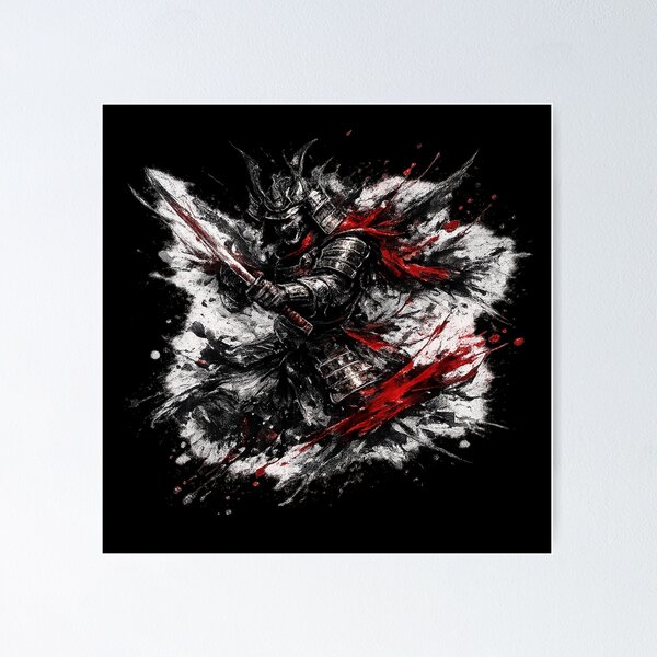 Item preview, Ink Katana | Crimson Brushstroke Warrio designed and sold by rigelcreation.