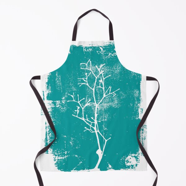 Item preview, Minimalist Teal Botanical Branch Print | Scandinavian Gelli Print Nature Wall Art designed and sold by SWSandraWechner.