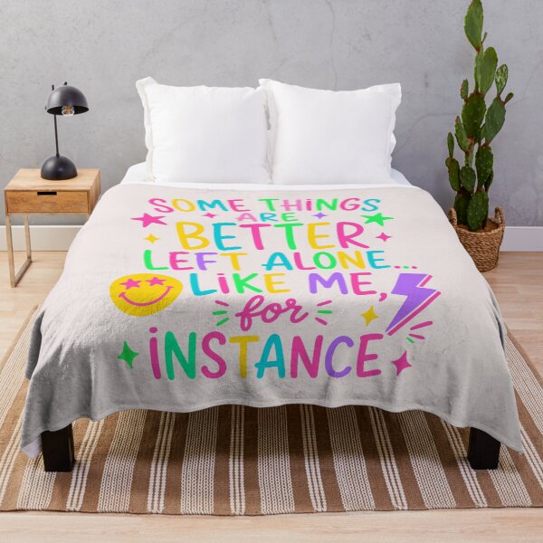 Item preview, Some Things Are Better Left Alone Like Me For Instance Funny Introvert Quote designed and sold by mari-kayden.