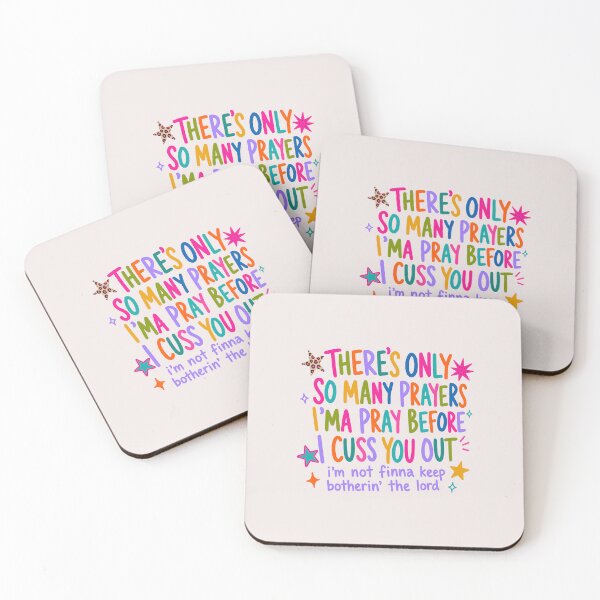 Item preview, There's Only So Many Prayers I'ma Pray Before I Cuss You Out Funny Christian Quote designed and sold by mari-kayden.