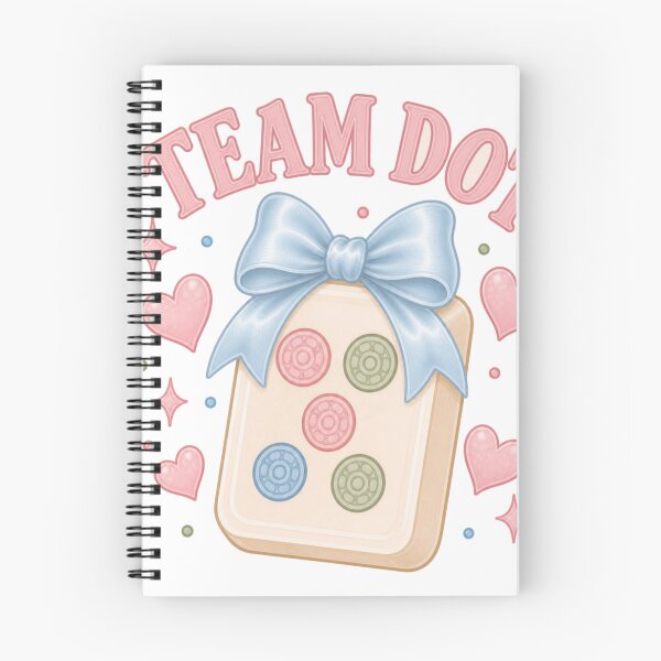 Item preview, Team Dot Mahjong tile with blue ribbon designed and sold by BoosterShop.