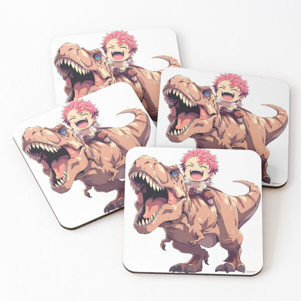 Item preview, Akaza Demon Slayer Kawaii Dinosaur Joyride Adventure designed and sold by Dashsopaner.