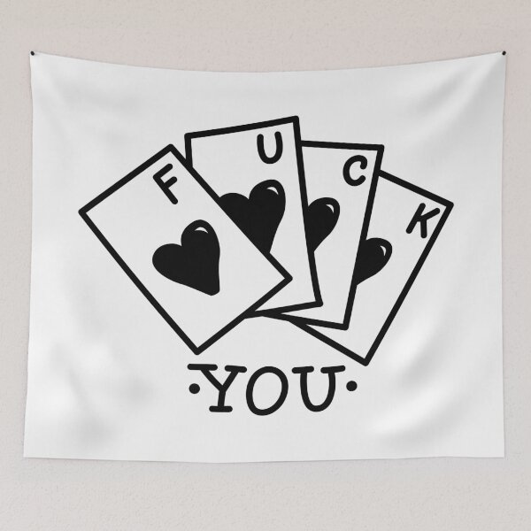 Item preview, Fuck You Card Tattoo designed and sold by villacruz.