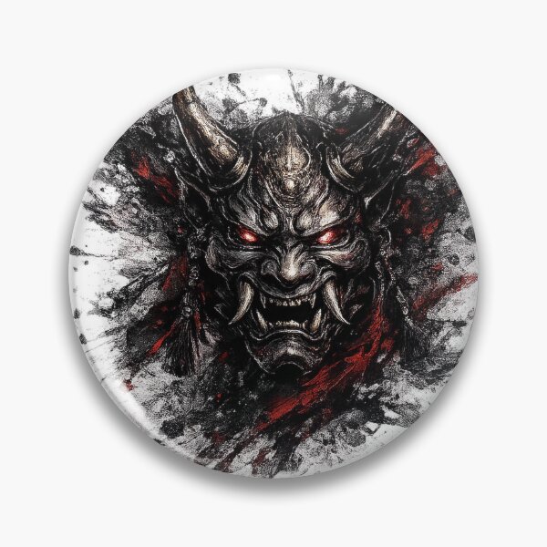 Item preview, Ink Oni Mask | Crimson Spirit of the Warrior designed and sold by rigelcreation.