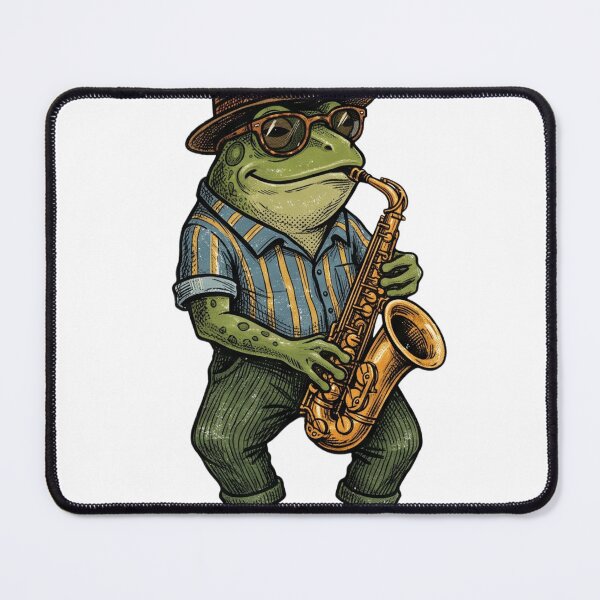Item preview, Jazz Frog - Urban Retro Style designed and sold by conamor-bymel.