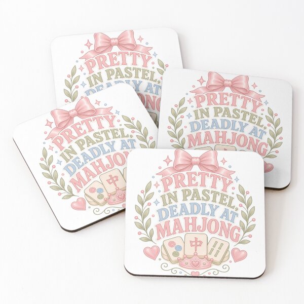 Item preview, Pretty in Pastel Deadly at Mahjong Typography designed and sold by BoosterShop.