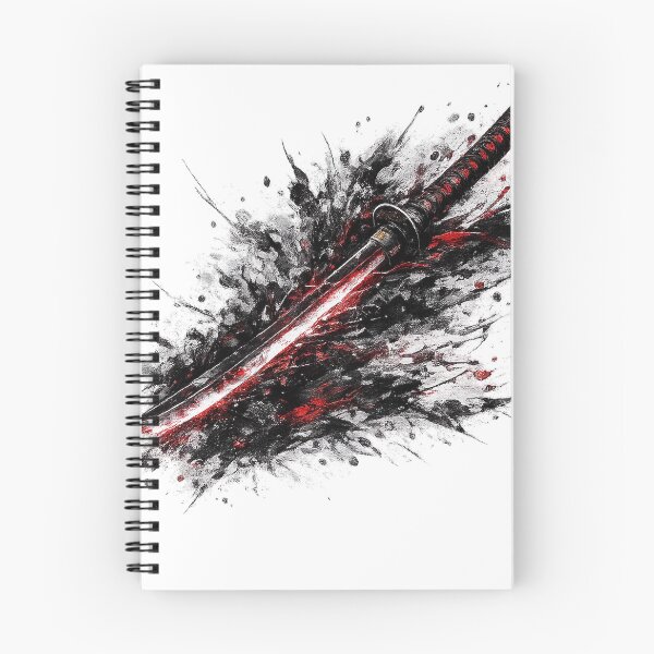 Item preview, Ink Katana | Crimson Brushstroke Warrior designed and sold by rigelcreation.