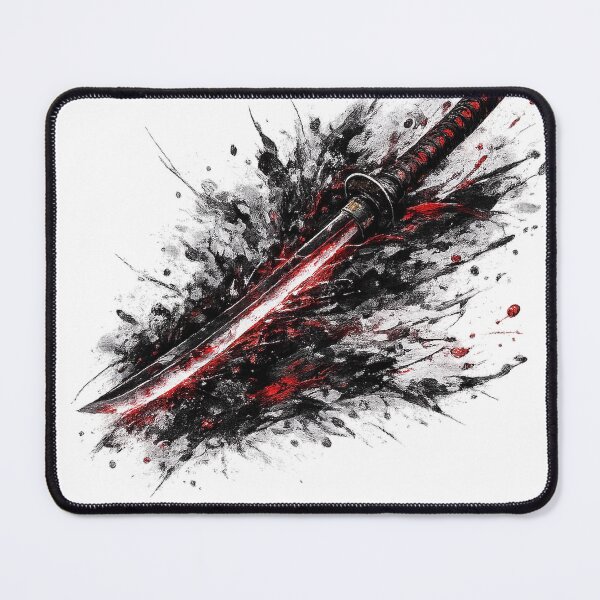 Item preview, Ink Katana | Crimson Brushstroke Warrior designed and sold by rigelcreation.