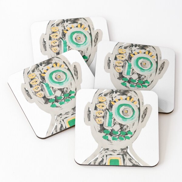 Item preview, Abstract Neo Expressionist Multi Eyed Portrait designed and sold by beoldfashioned.