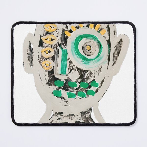 Item preview, Abstract Neo Expressionist Multi Eyed Portrait designed and sold by beoldfashioned.