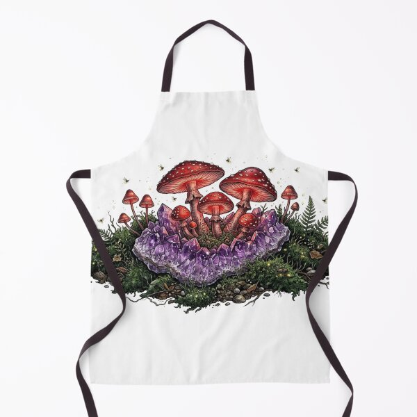 Item preview, Magic Mushrooms and Amethyst - Goblincore designed and sold by conamor-bymel.