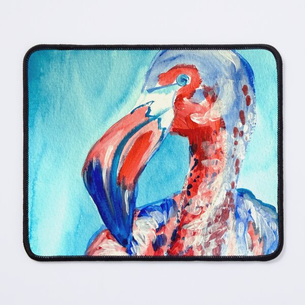 Item preview, Flamingo in Red White and Blue designed and sold by ArtwithaFriend.