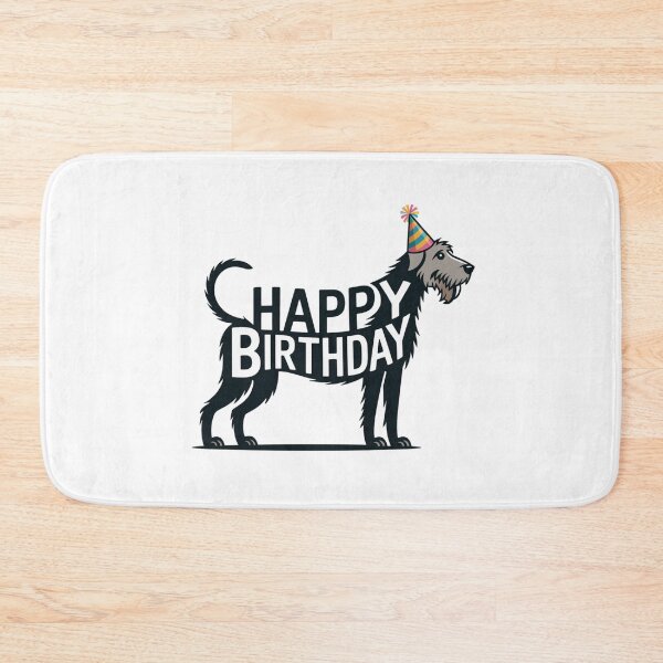 Item preview, Irish Wolfhound Happy Birthday Silhouette designed and sold by TheAnimalZ00.