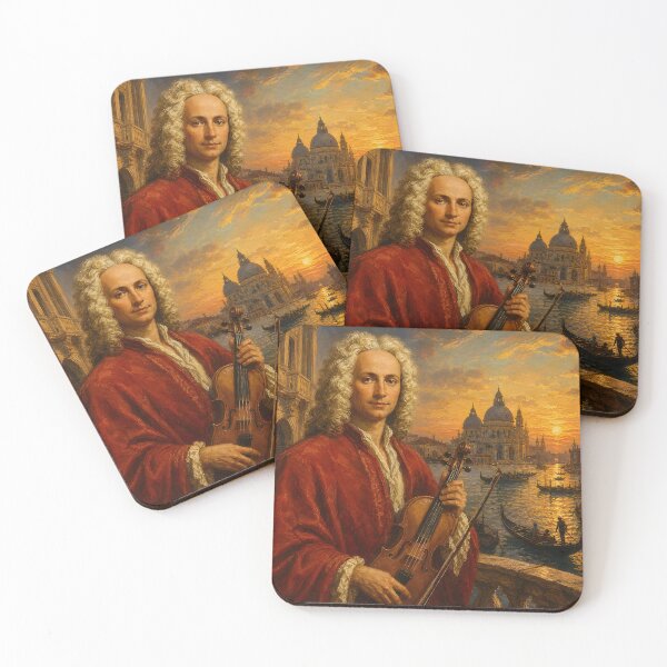 Item preview, Red Priest of Venice: Vivaldi Vintage Oil Painting - The Four Seasons Masterpiece designed and sold by DoReMiStudio.
