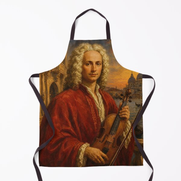 Item preview, Red Priest of Venice: Vivaldi Vintage Oil Painting - The Four Seasons Masterpiece designed and sold by DoReMiStudio.