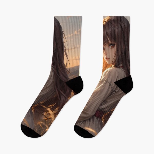 Item preview, Holo Spice and Wolf Golden Sunset Meadow designed and sold by earlobejerk.