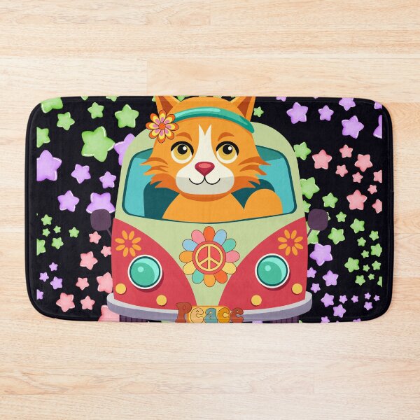 Item preview, Groovy Peace Cat designed and sold by MountainRoisin.