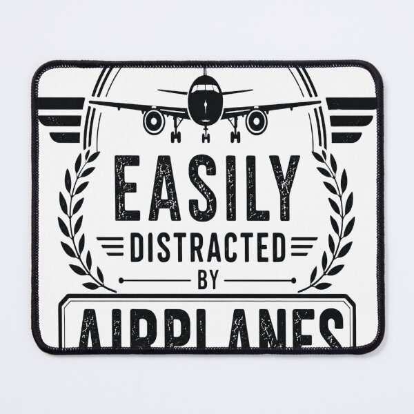 Item preview, Easily Distracted By Airplanes Pilot Badge T-Shirt | Aviation Lover Vintage Emblem Gift designed and sold by Moh-nd-Eg.
