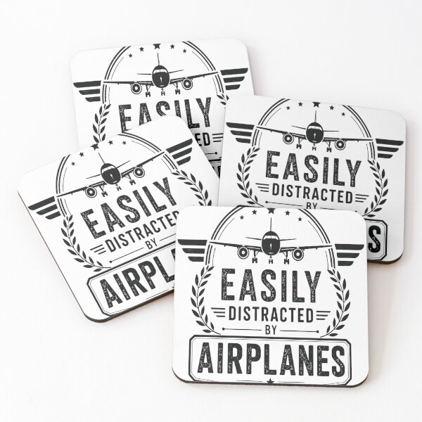 Item preview, Easily Distracted By Airplanes Pilot Badge T-Shirt | Aviation Lover Vintage Emblem Gift designed and sold by Moh-nd-Eg.