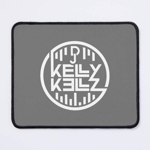 Aperçu de l'œuvre Logo rond de DJ Kelly Kellz (blanc) créée et vendue par kdtcreative.