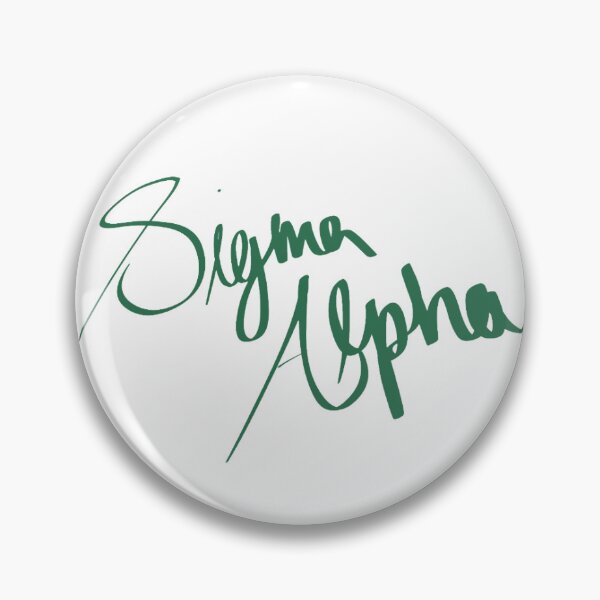 Item preview, Sigma Alpha Handwriting Logo Design designed and sold by messinamae.