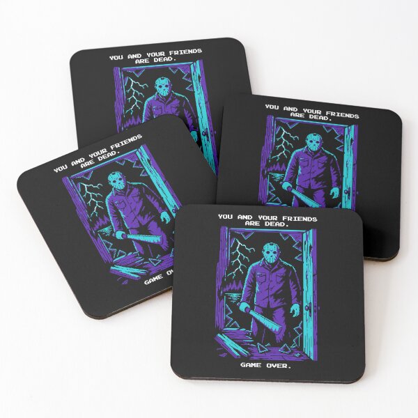 Item preview, YOU AND YOUR FRIENDS ARE DEAD. GAME OVER. Retro Horror NES FRIDAY THE 13th Video Game Pixel Fan Art designed and sold by TobinHood.