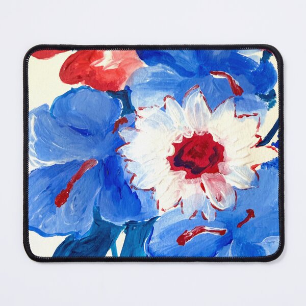 Item preview, Red Poppies, Blue Iris, White Sunflower designed and sold by ArtwithaFriend.