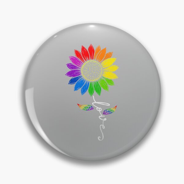 Item preview, Gay Pride Love Sunflower Rainbow Flag LGBTQ Ally LGBT Womens designed and sold by ArleneRowe.