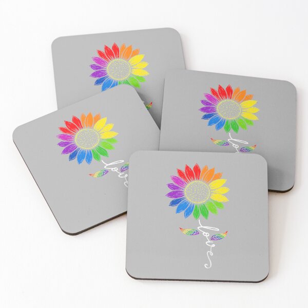 Item preview, Gay Pride Love Sunflower Rainbow Flag LGBTQ Ally LGBT Womens designed and sold by ArleneRowe.